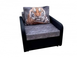 Кресло кровать Канзасик тигр серый