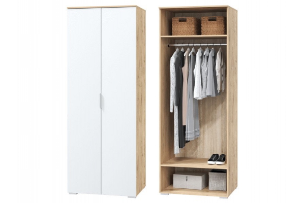 Шкаф для одежды 2-х дверный Сканди белый