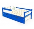 Кровать-тахта Svogen с ящиками и бортиком синий