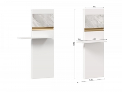 Щит декоративный с полкой Айла ЛД 688.070.000