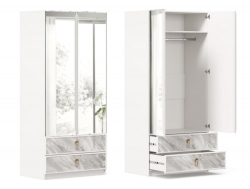 Шкаф двухстворчатый с зеркалом Айла ЛД 688.160.000