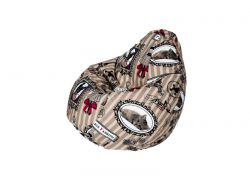 Кресло-мешок Груша средняя Жаккард Кенди