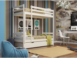 Кровать 2-х ярусная из массива сосны №1