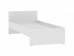 Кровать 900 НМ 011.53-01 Симпл Белый Фасадный