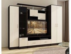 Стенка в гостиную Оскар венге/анкор светлый