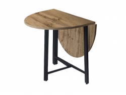 Стол пристенный Гелиос.4 дуб вотан/черный муар