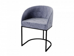 Стул Каталано голубой/черный (2 шт)