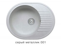 Кухонная мойка Tolero R-122 Серый металлик 001