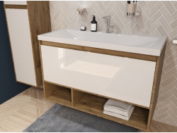 Тумба с раковиной Monaco Wood 1000 1 ящик с нишей