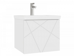 Тумба Geometry 500-0-1 Como навесная белый