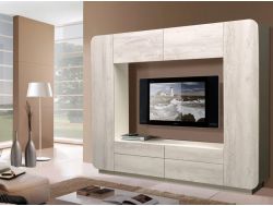 Гостиная Лаванда 2 бетон пайн белый